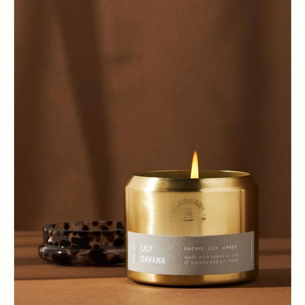 Anthropologie Apothecary 18  Tin Candle